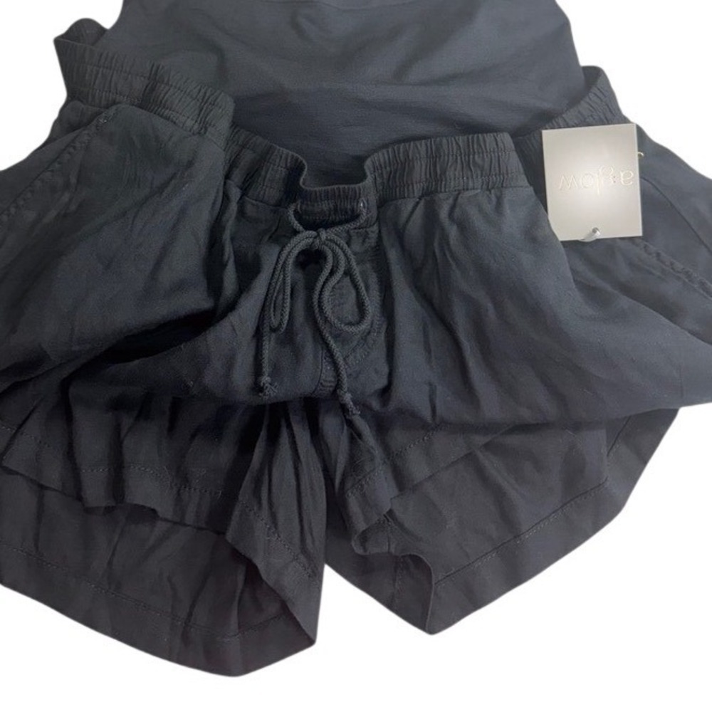 A:Glow Maternity Black Full Coverage Belly Band Shorts XXL-MAT WM81X005RS1 - Picture 5 of 14